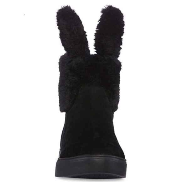 Women’s black bunny boots - Picture 4 of 5